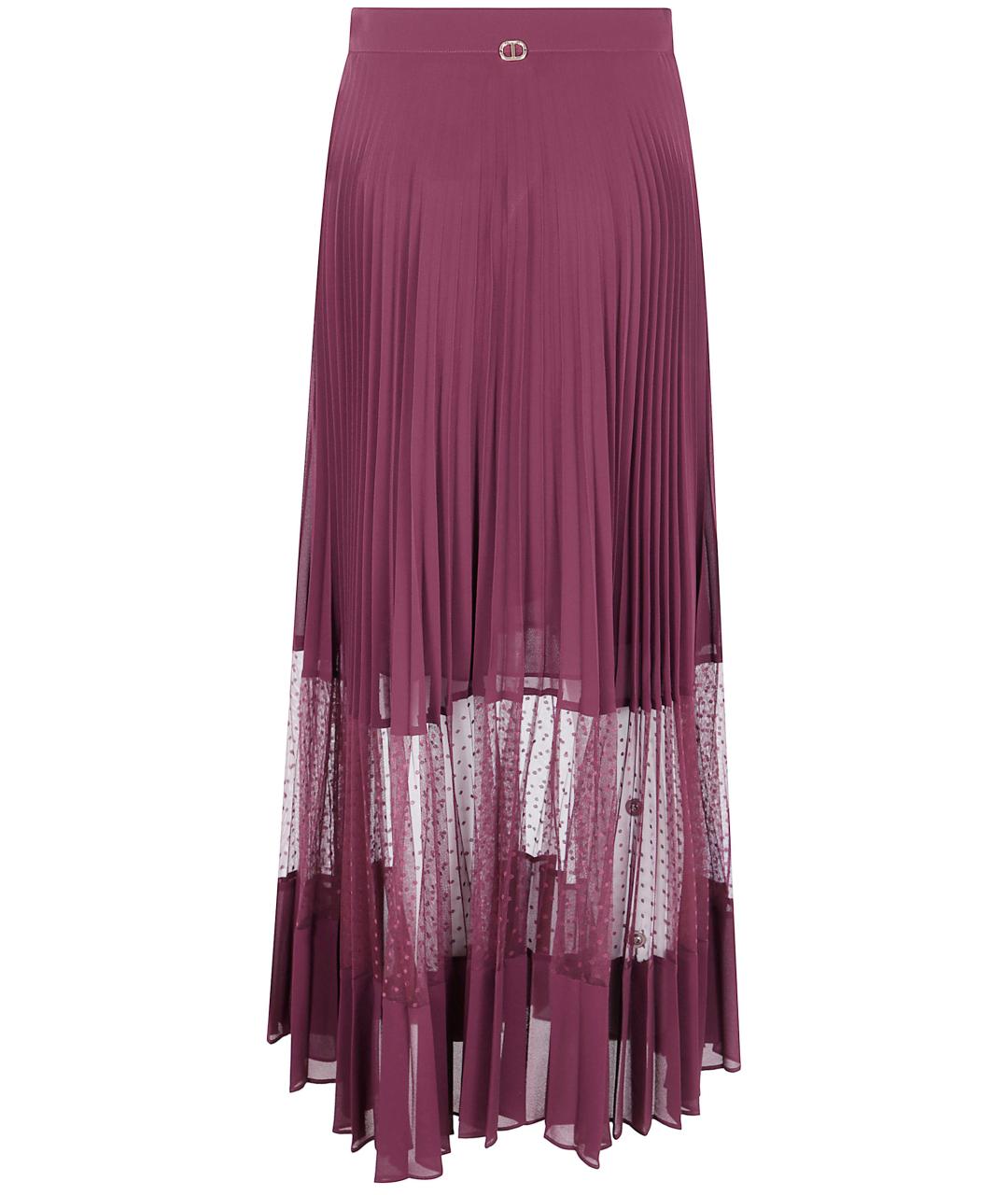 TWIN-SET Розовая юбка макси, фото 1