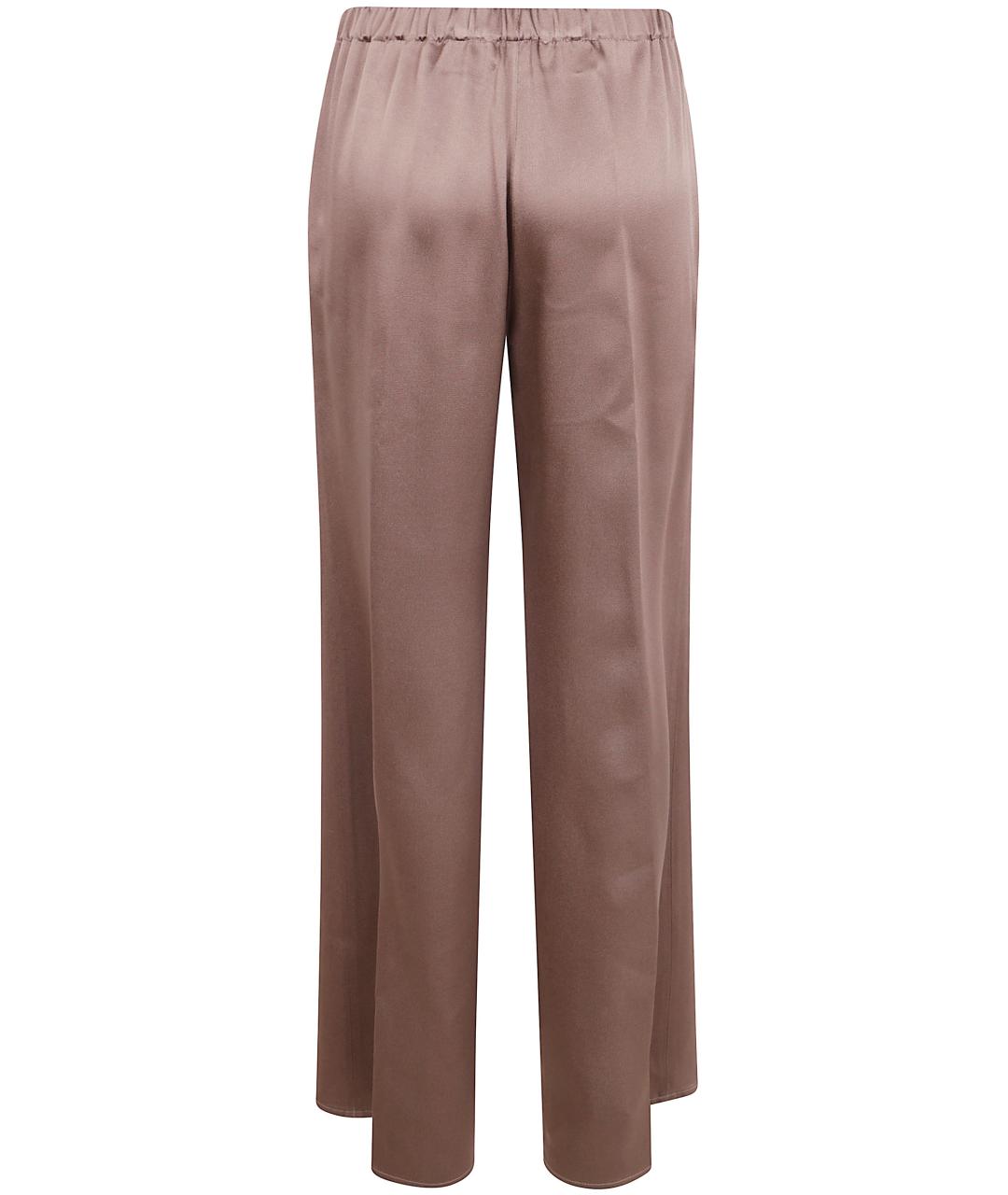 ANTONELLI FIRENZE Коричневые вискозные прямые брюки, фото 2