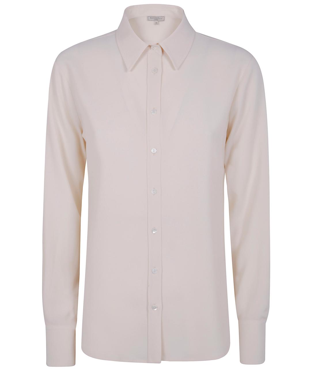 ANTONELLI FIRENZE Бежевая ацетатная рубашка, фото 1