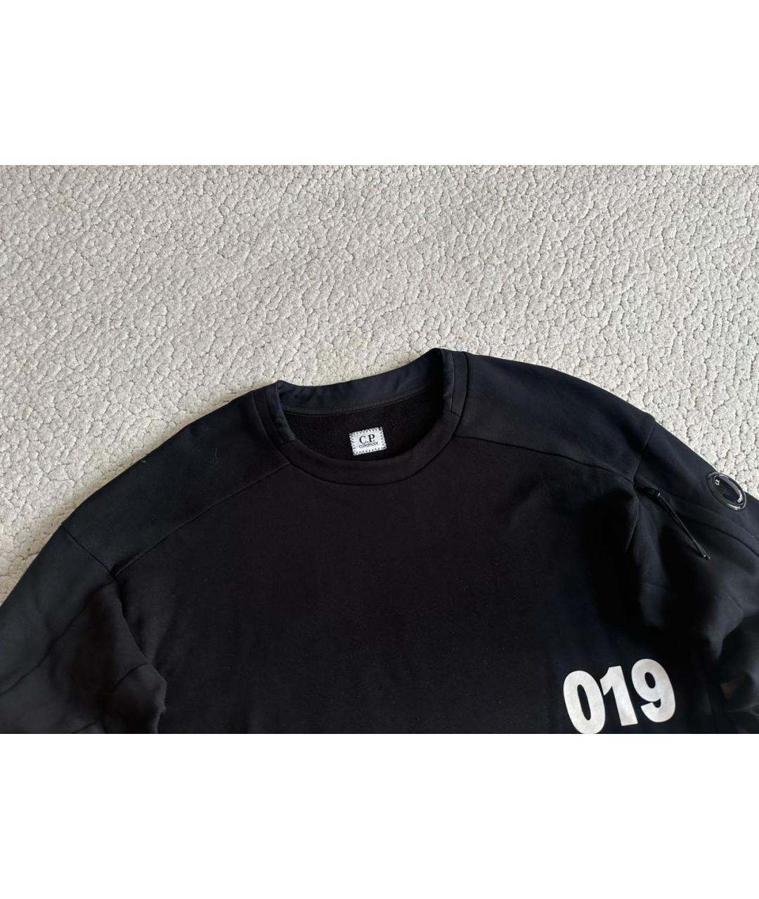 CP COMPANY Черный хлопковый джемпер / свитер, фото 2