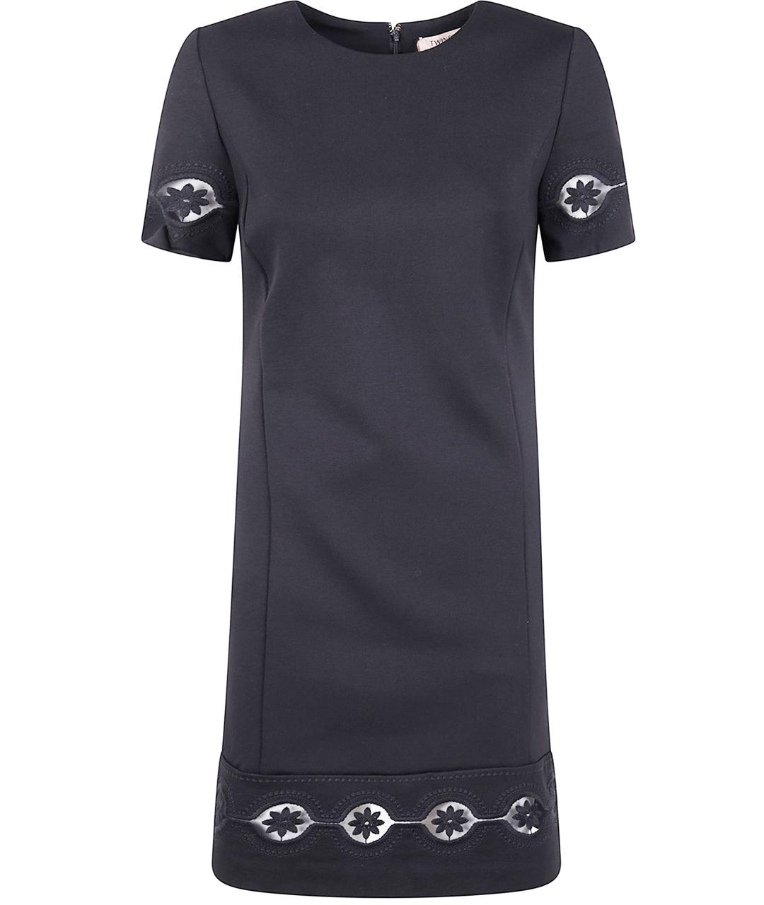 TWIN-SET Черное повседневное платье, фото 1