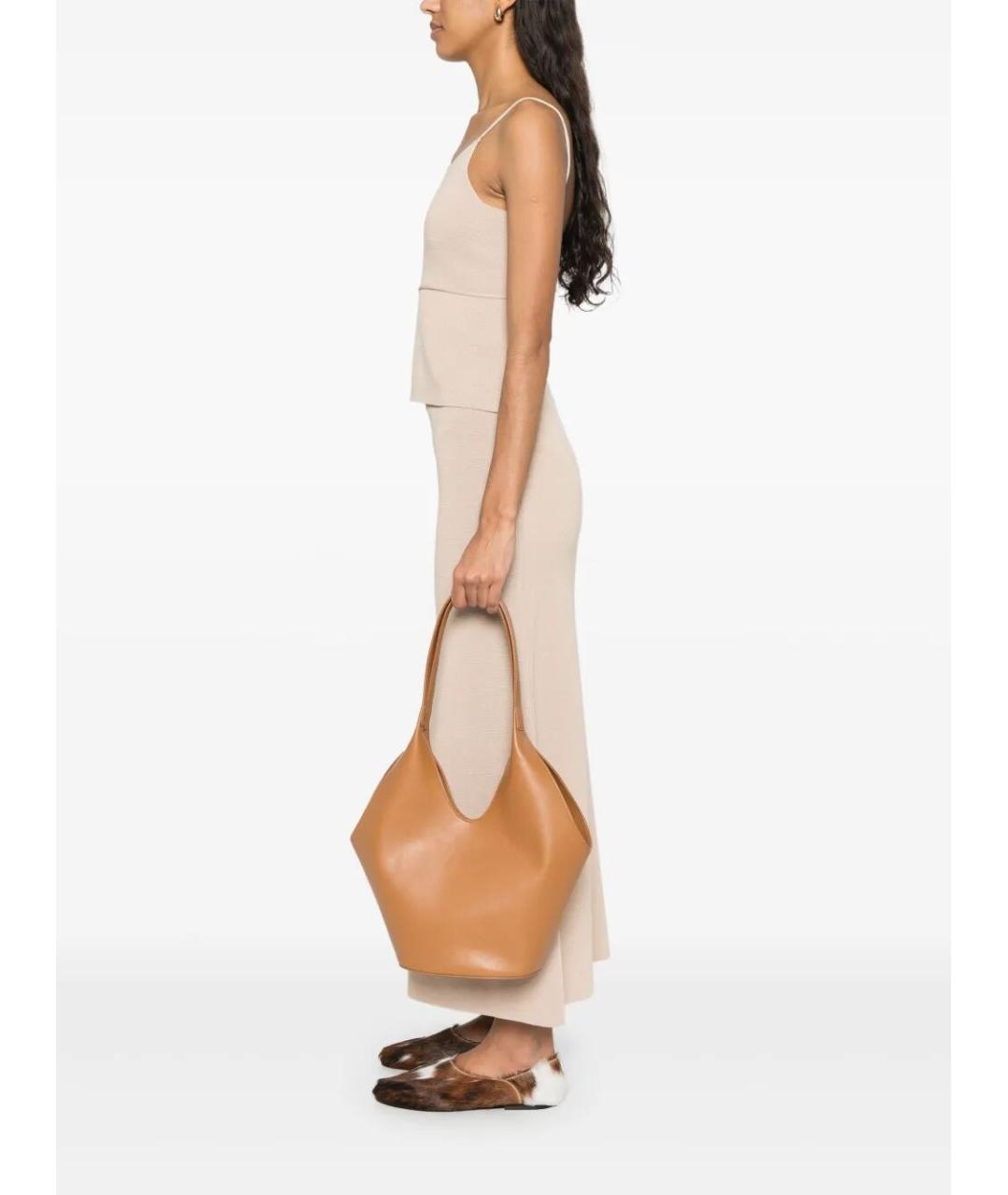 AESTHER EKME Коричневая кожаная сумка тоут, фото 5