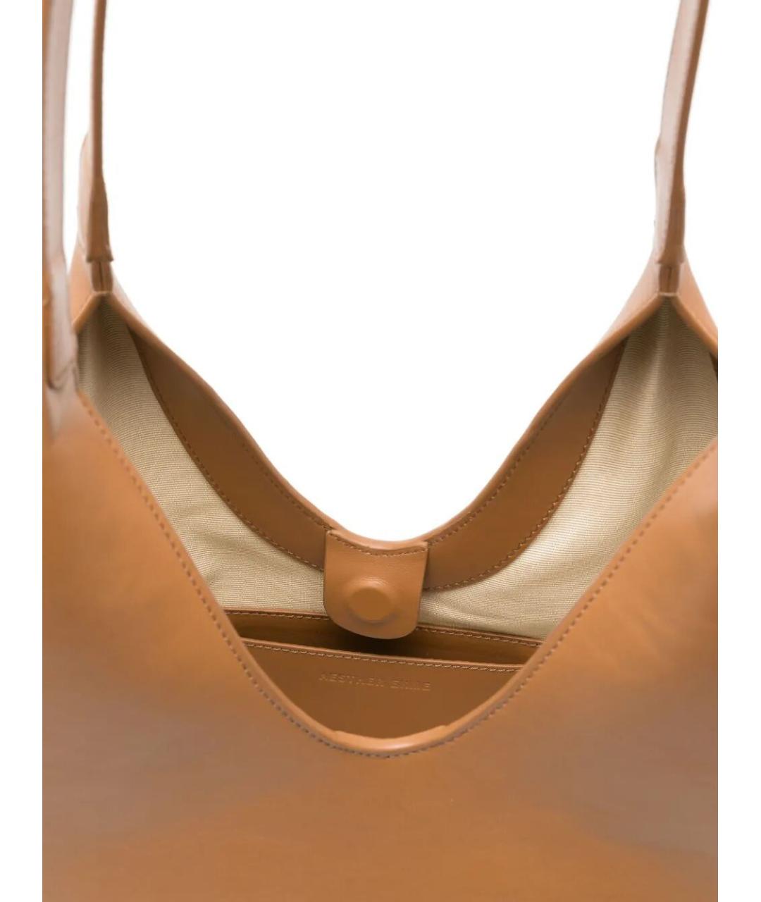 AESTHER EKME Коричневая кожаная сумка тоут, фото 2