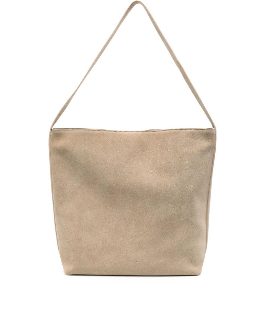 AESTHER EKME Бежевая замшевая сумка тоут, фото 1