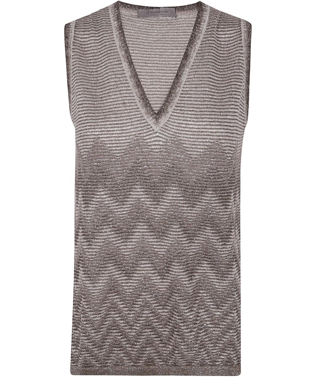 D.EXTERIOR Коричневая вискозная жилетка, фото 1