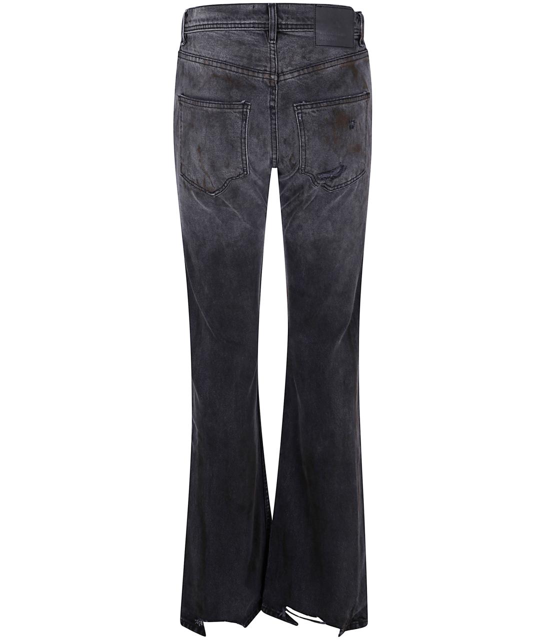 Enfants Riches Déprimés Антрацитовые хлопковые джинсы клеш, фото 2