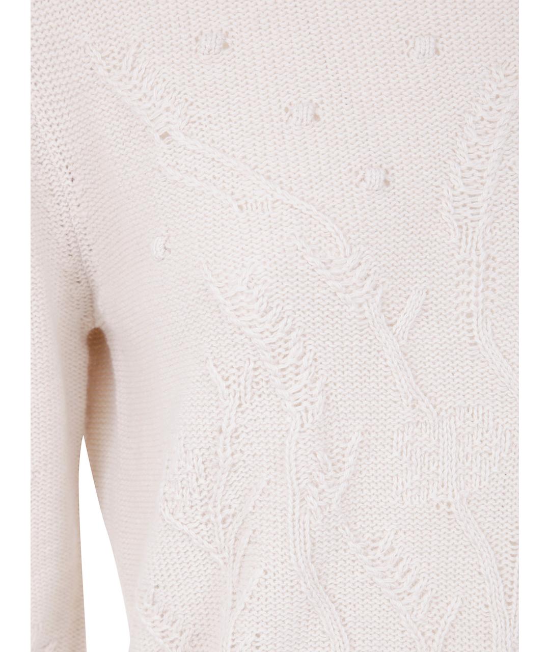 TWIN-SET Белый джемпер / свитер, фото 3