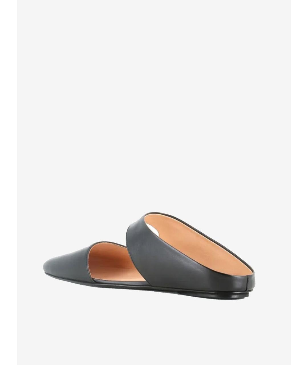 MARSELL Черные кожаные мюли, фото 3