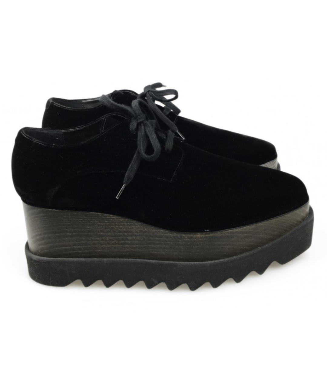 STELLA MCCARTNEY Черные бархатные ботинки, фото 1