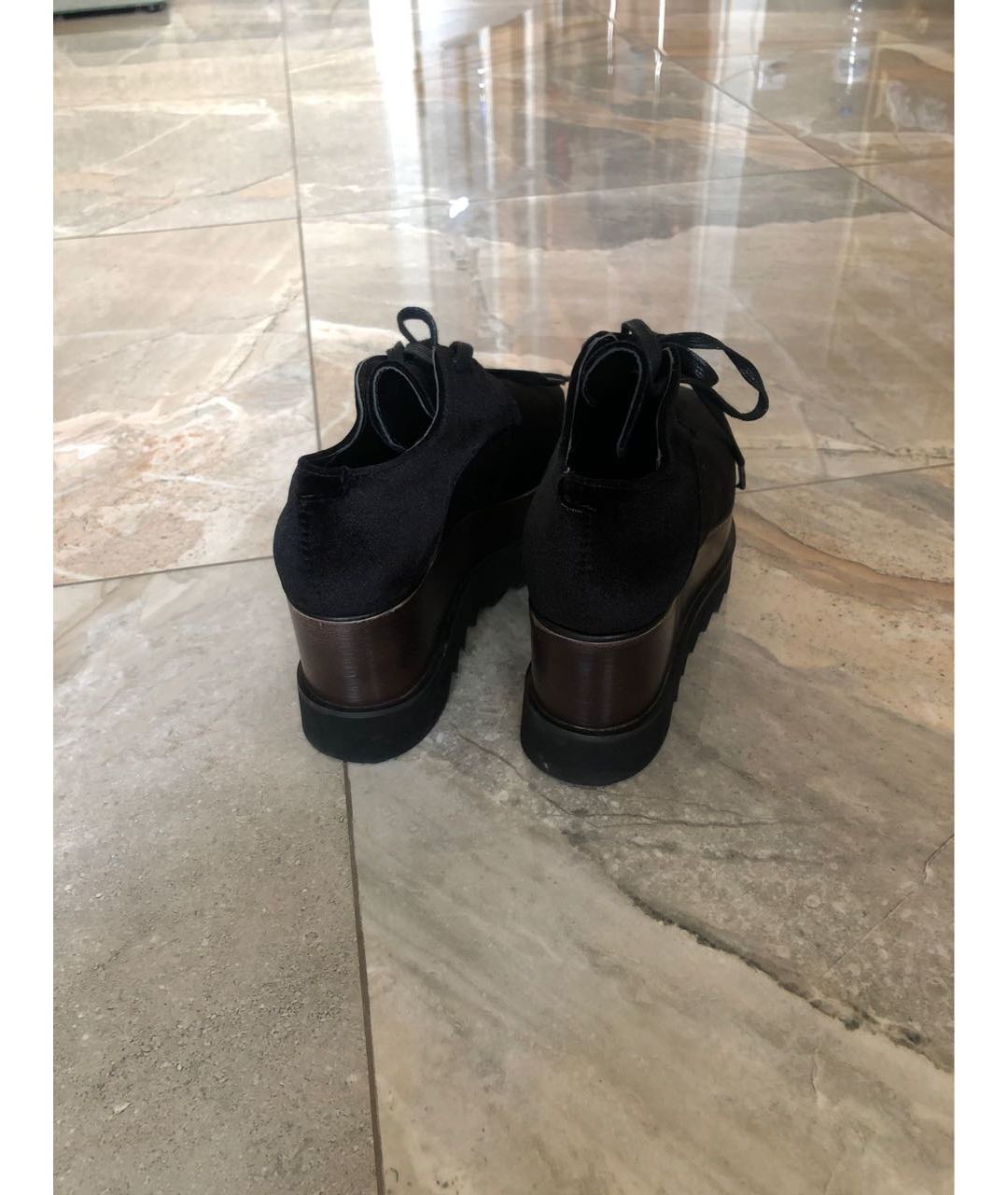 STELLA MCCARTNEY Черные бархатные ботинки, фото 4