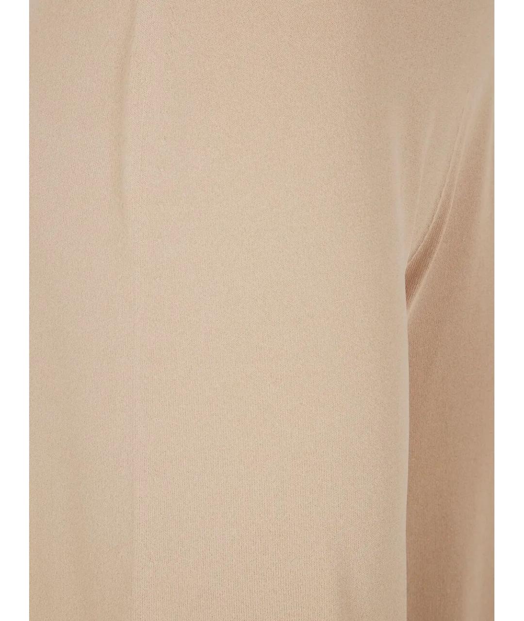 D.EXTERIOR Бежевые вискозные прямые брюки, фото 5