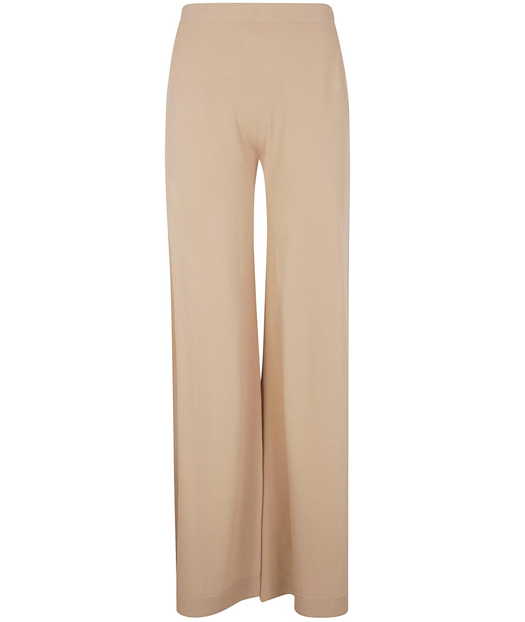 D.EXTERIOR Бежевые вискозные прямые брюки, фото 1