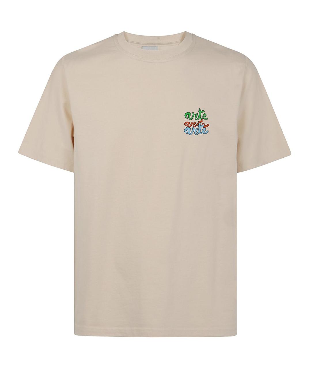 ARTE ANTWERP Бежевая хлопковая футболка, фото 1