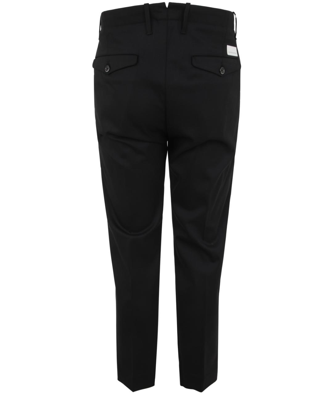 NINE IN THE MORNING Черные шерстяные повседневные брюки, фото 2