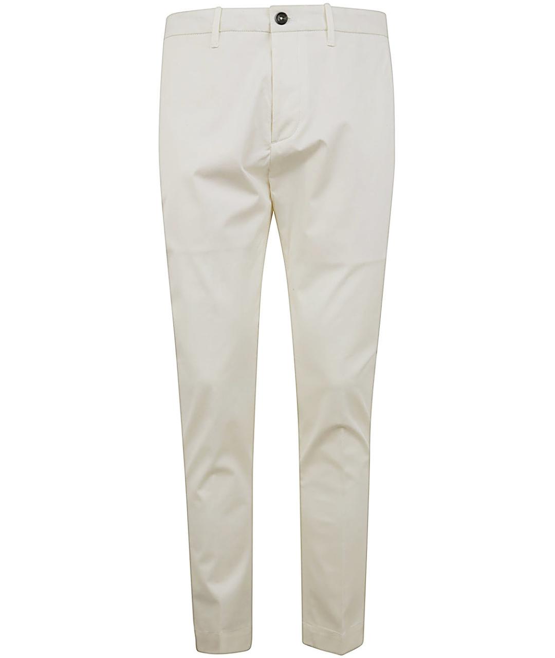 NINE IN THE MORNING Белые хлопковые повседневные брюки, фото 1
