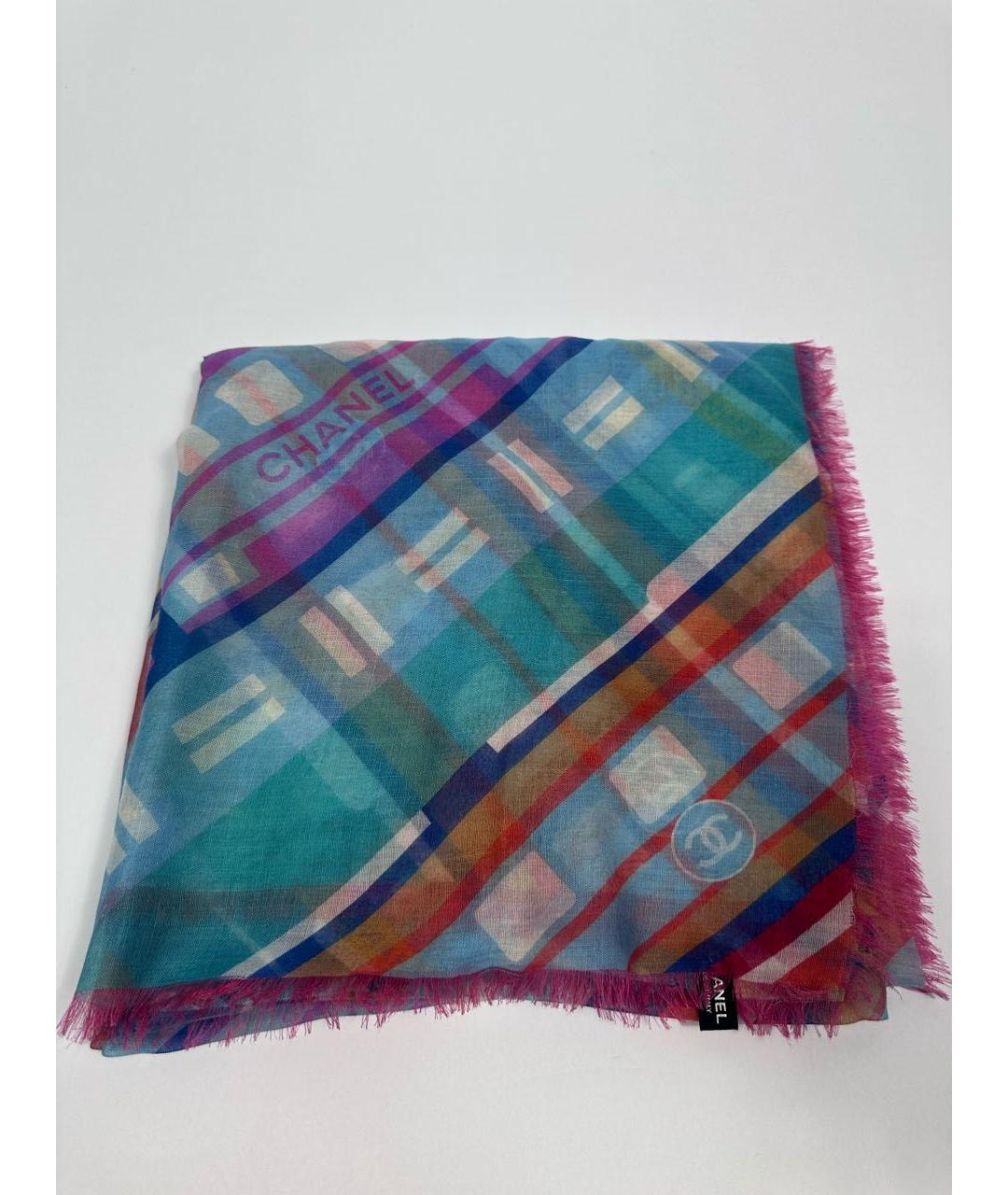 CHANEL Мульти кашемировый платок, фото 9