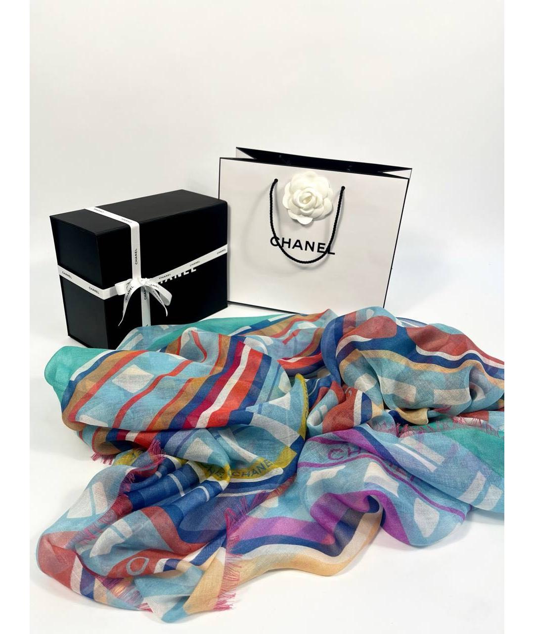 CHANEL Мульти кашемировый платок, фото 2