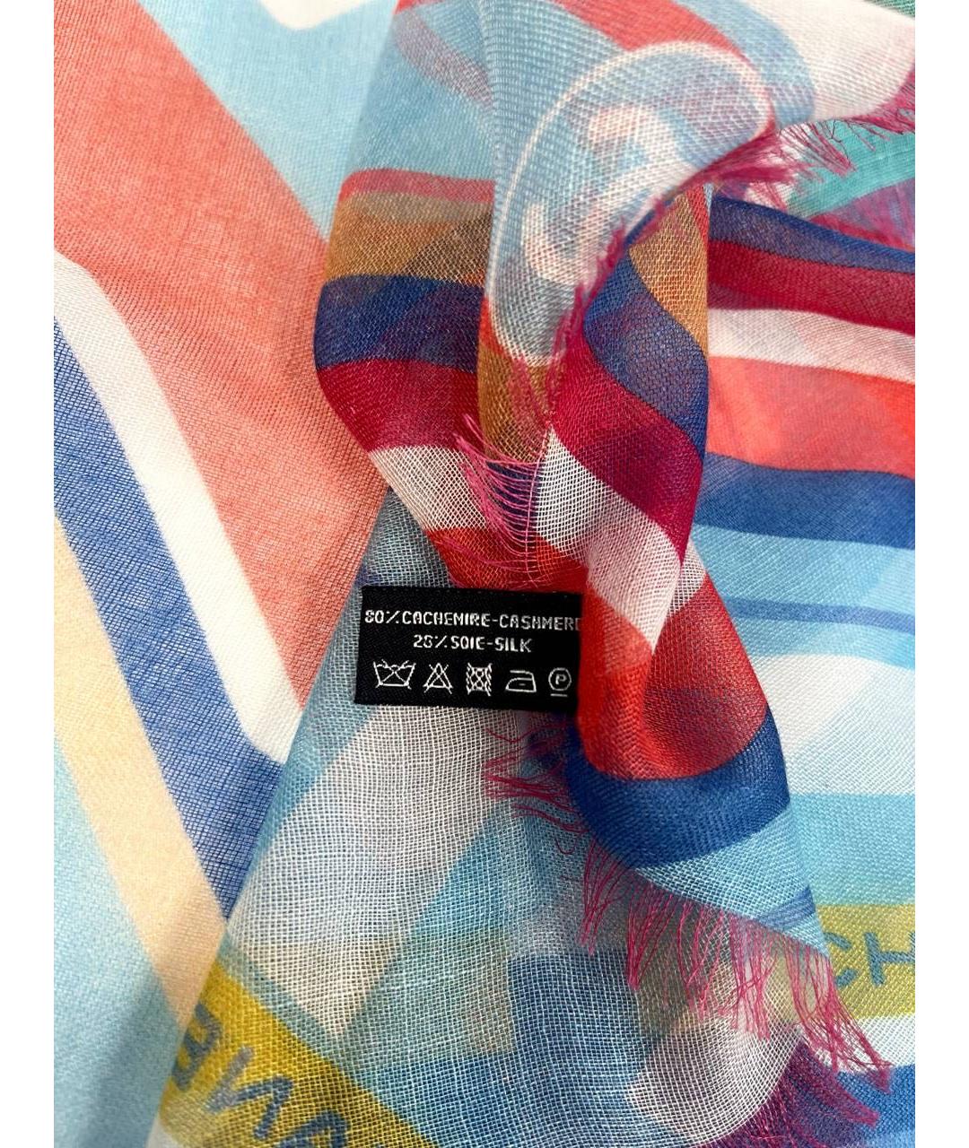 CHANEL Мульти кашемировый платок, фото 4