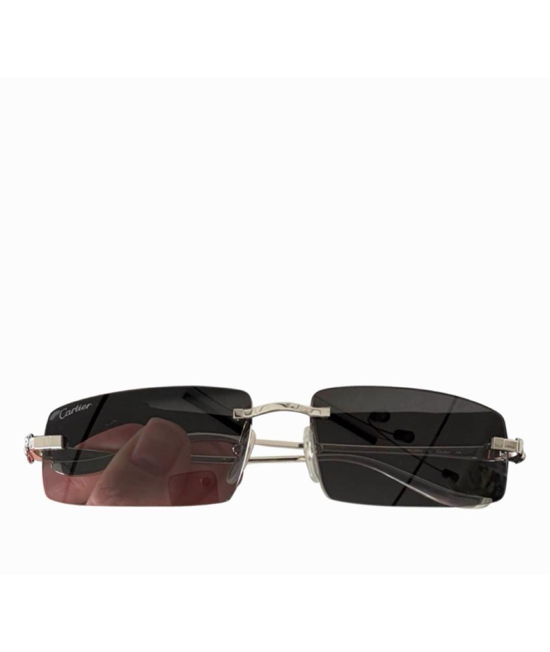 CARTIER Золотые металлические солнцезащитные очки, фото 3