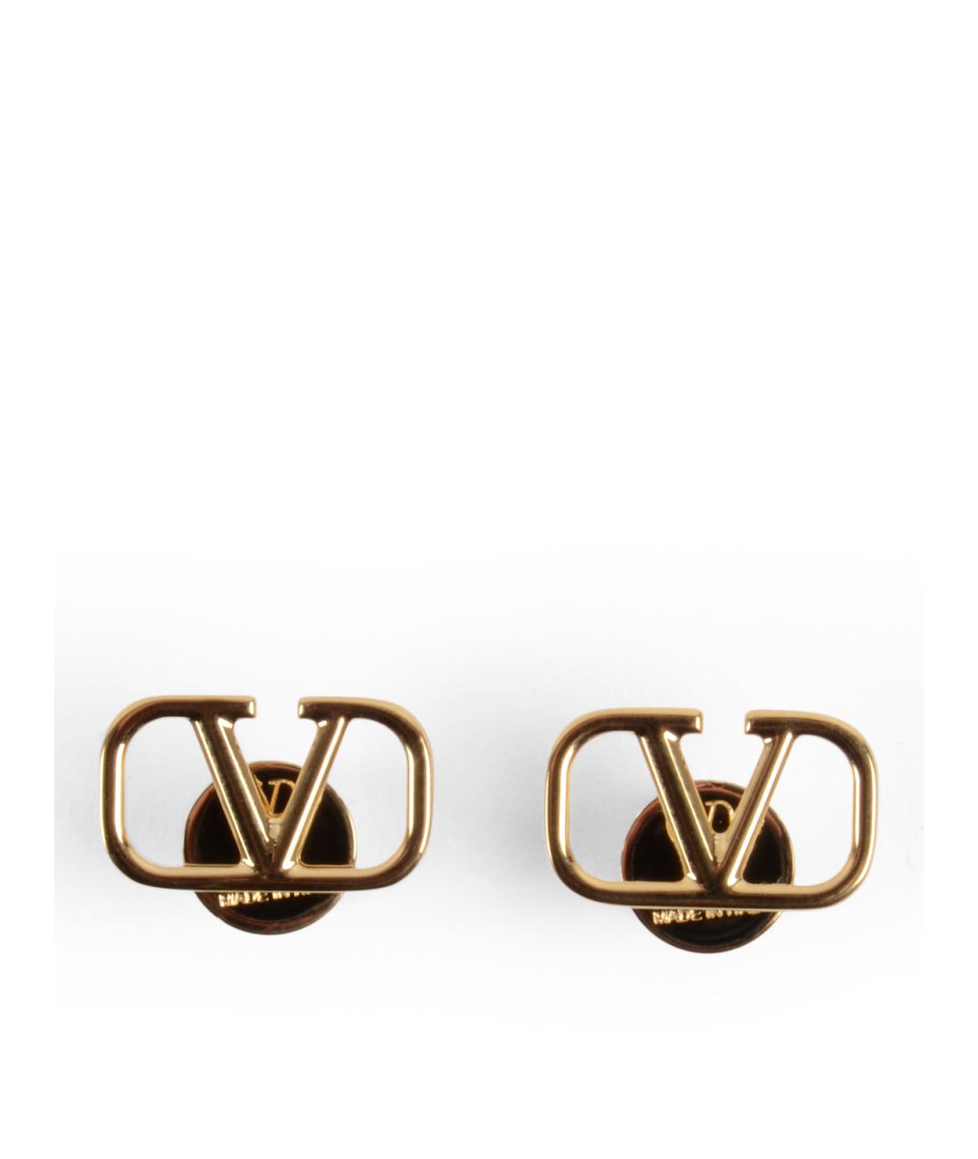 VALENTINO Золотые металлические серьги, фото 1