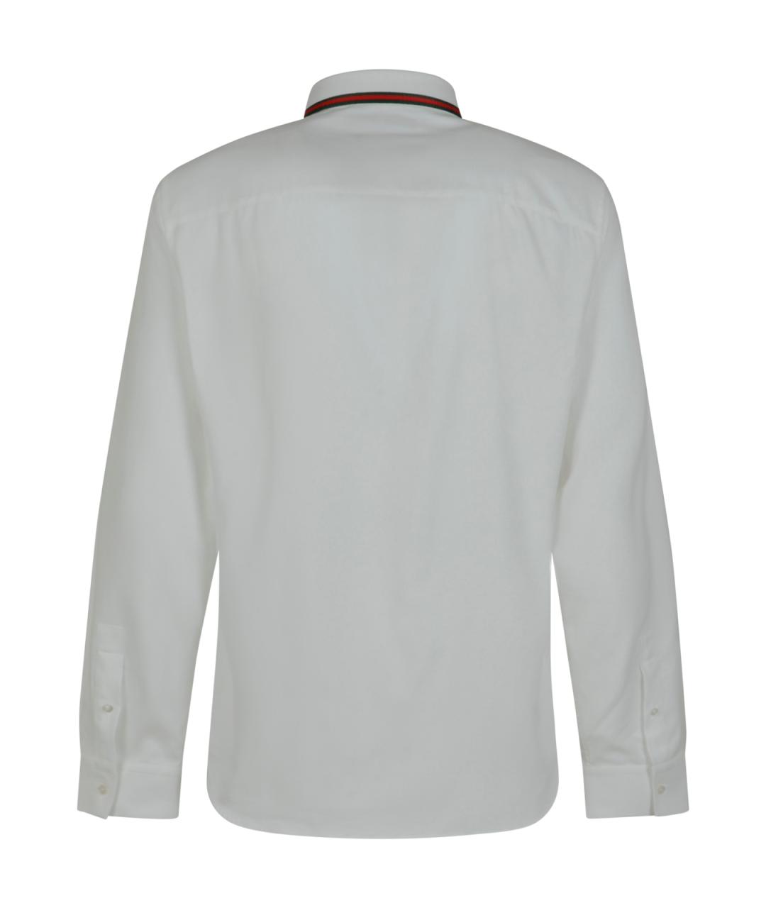 GUCCI Белая хлопковая кэжуал рубашка, фото 2