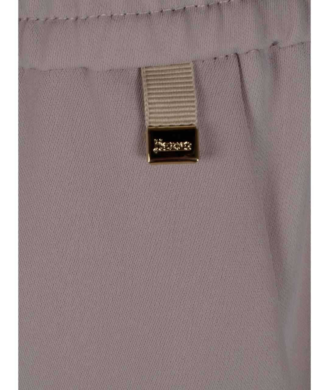 HERNO Бежевые прямые брюки, фото 3