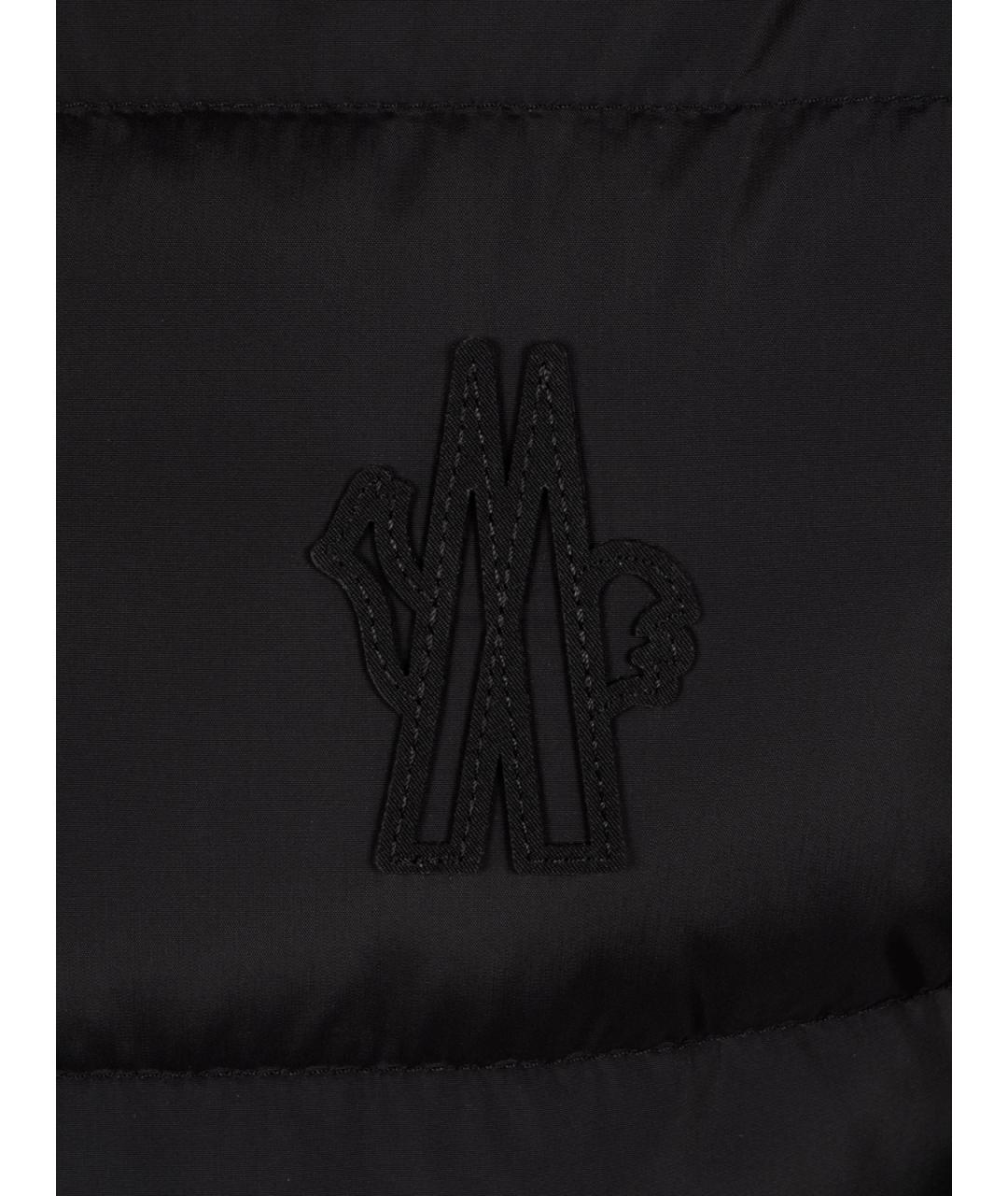 MONCLER GRENOBLE Черный полиамидовый пуховик, фото 3