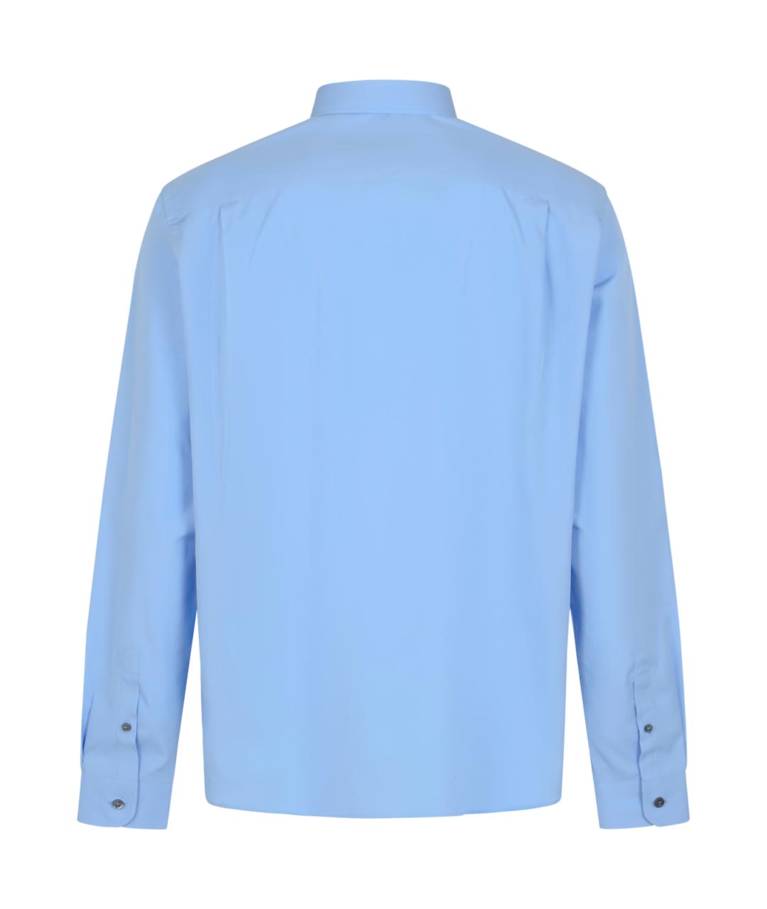 PRADA Синяя хлопковая кэжуал рубашка, фото 2