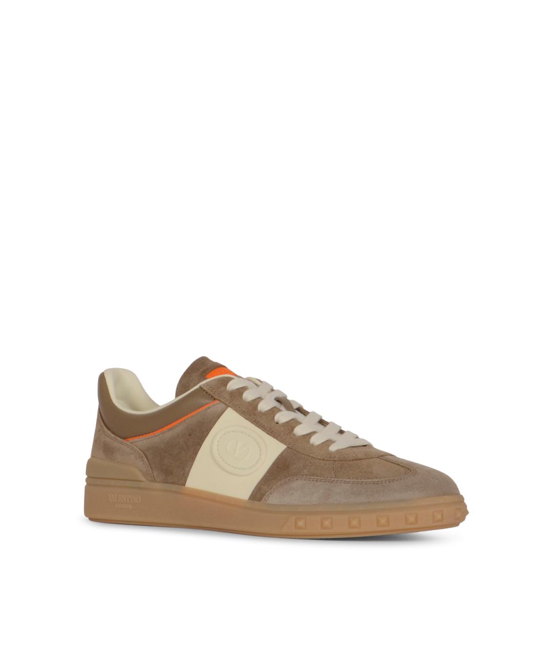 VALENTINO Мульти кожаные низкие кроссовки / кеды, фото 2