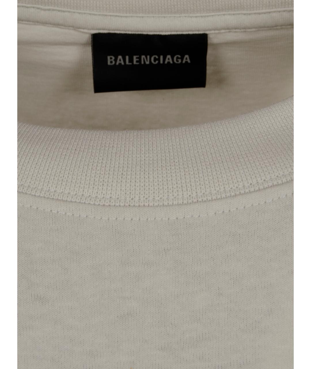 BALENCIAGA Белое хлопковое повседневное платье, фото 3