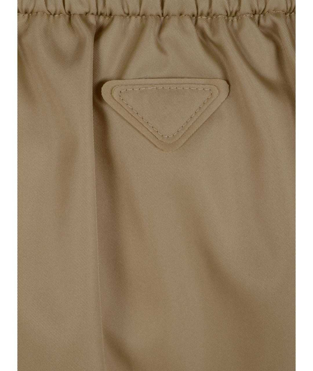 PRADA Бежевая юбка мини, фото 3