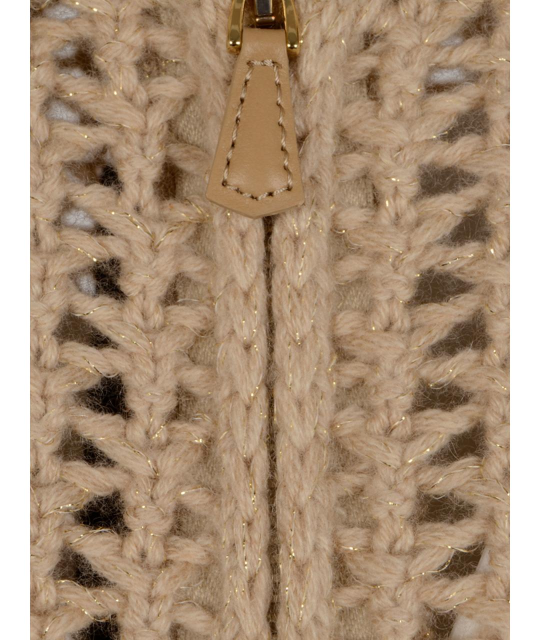 MAX MARA Бежевый шерстяной джемпер / свитер, фото 3