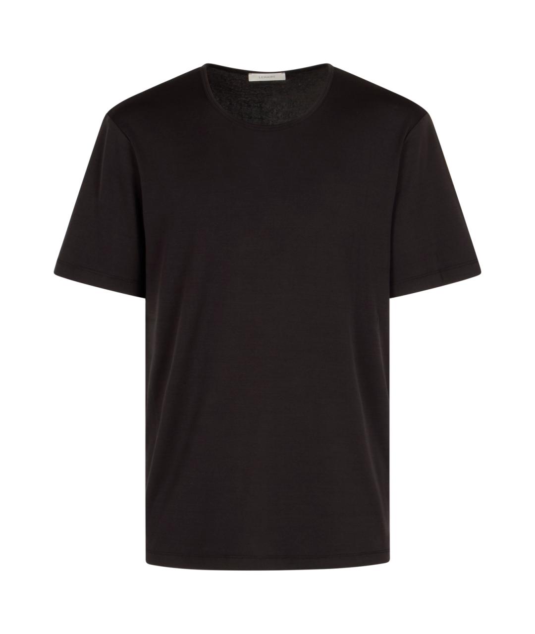 LEMAIRE Темно-синяя хлопковая футболка, фото 1