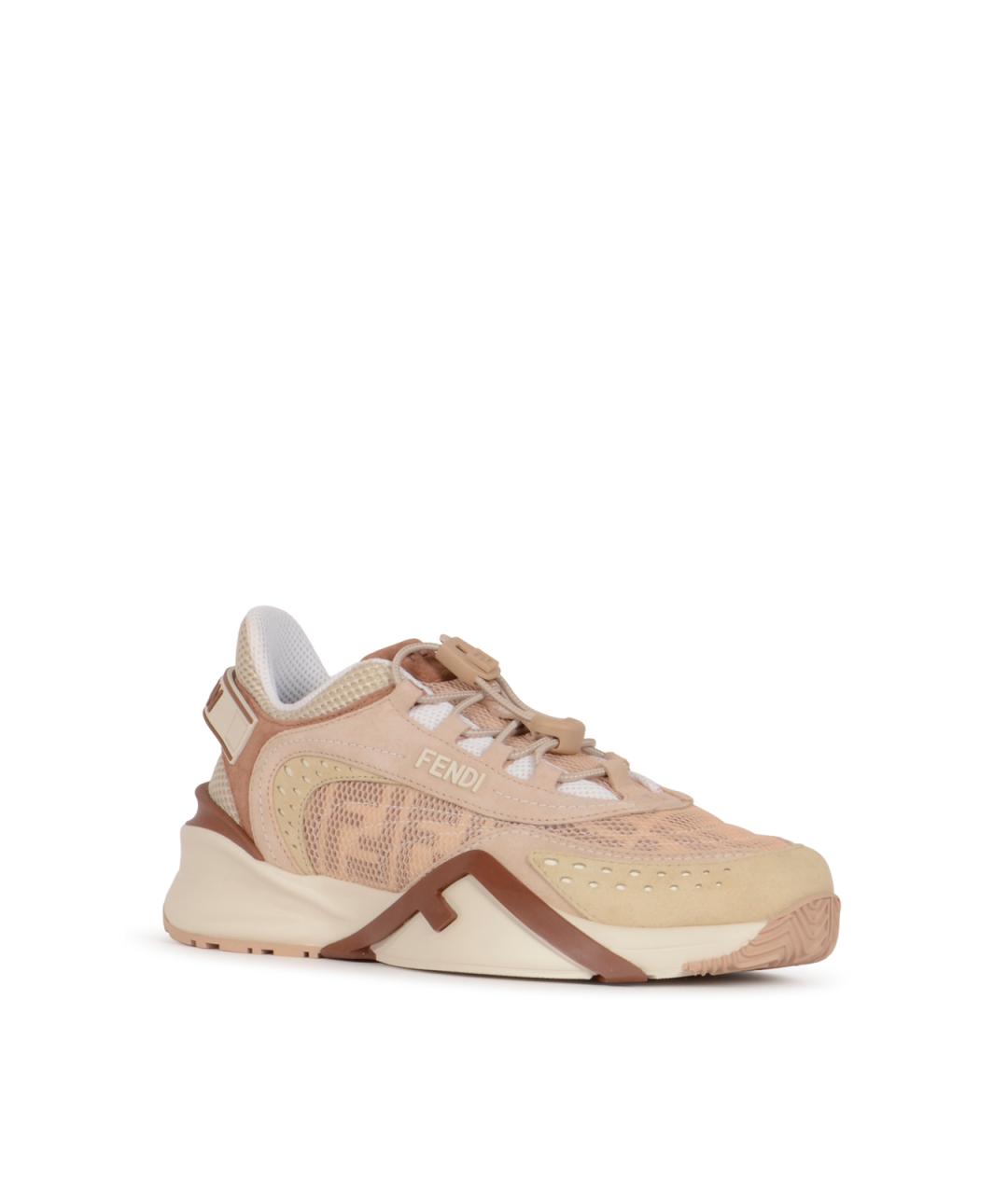 FENDI Розовые кроссовки, фото 2