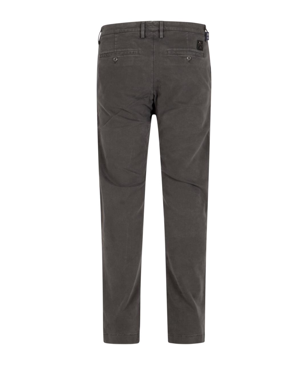 JACOB COHEN Серые хлопковые повседневные брюки, фото 2