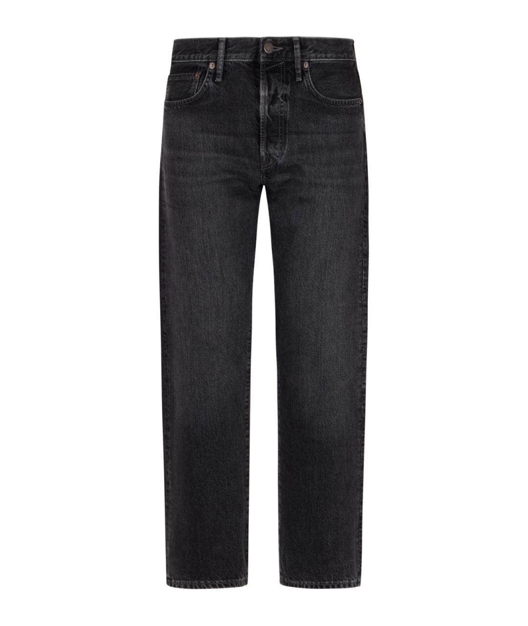 ACNE STUDIOS Черные прямые джинсы, фото 1