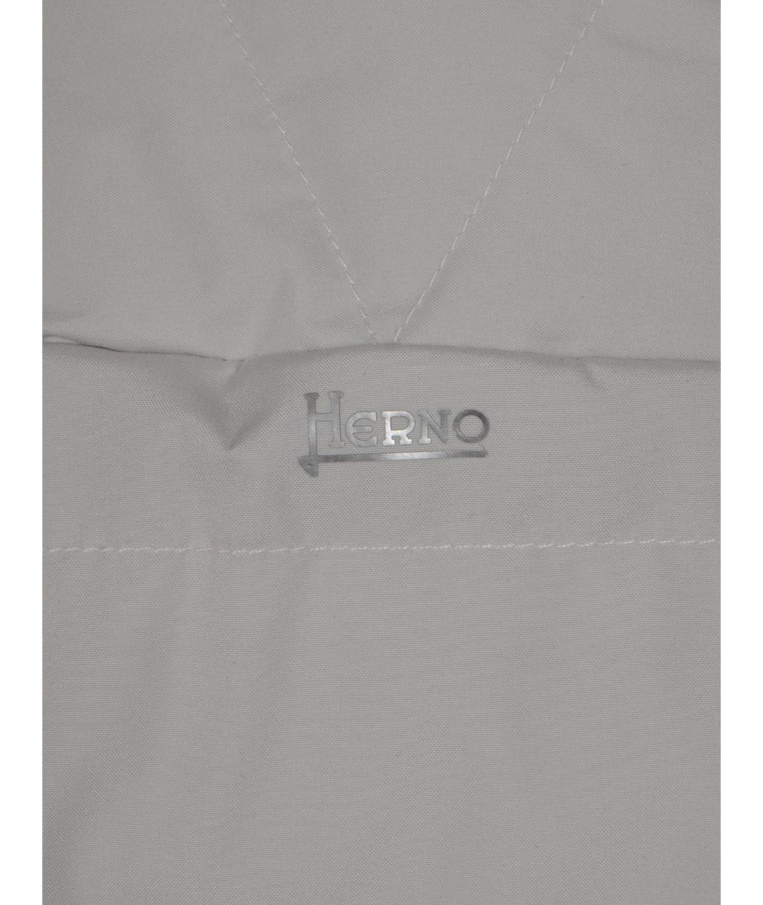 HERNO Серая полиэстеровая куртка, фото 4