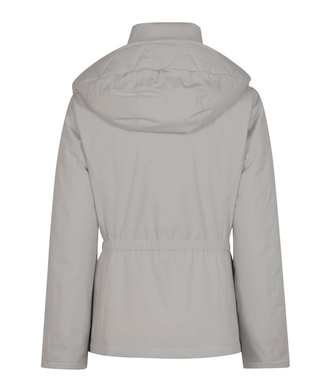 HERNO Серая полиэстеровая куртка, фото 3