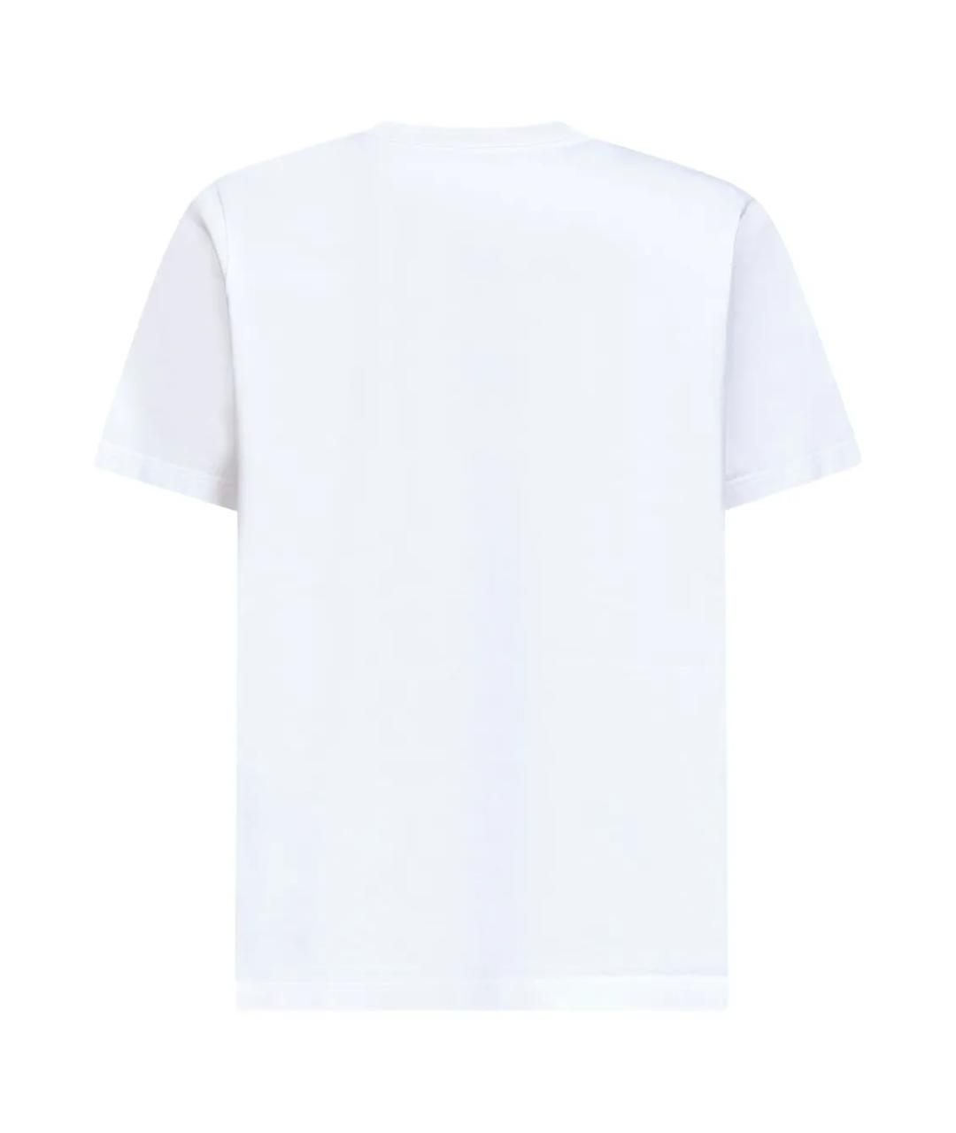 CASABLANCA Белая хлопковая футболка, фото 2