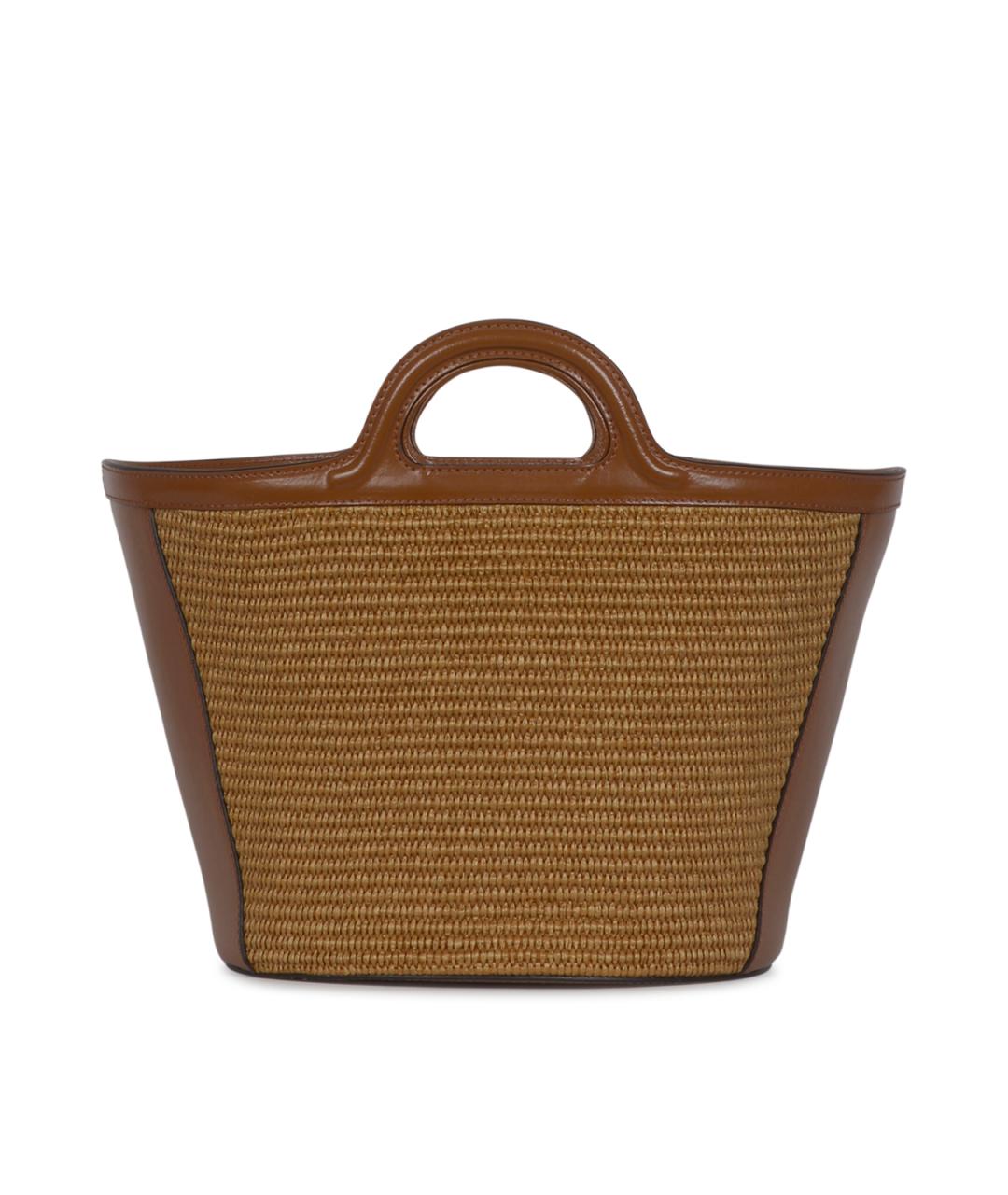 MARNI Коричневая пелетеная сумка тоут, фото 3