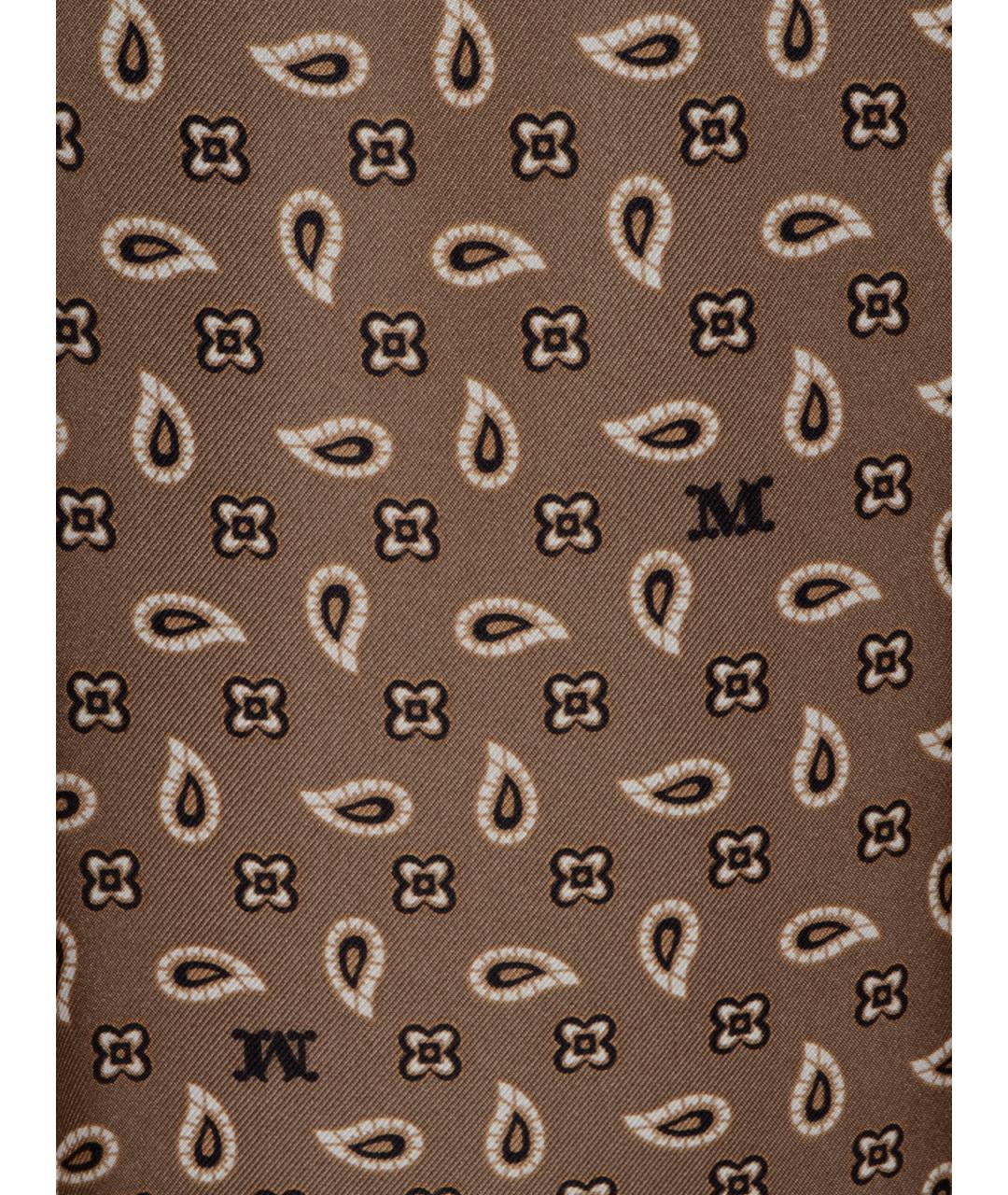 MAX MARA Коричневые прямые брюки, фото 3