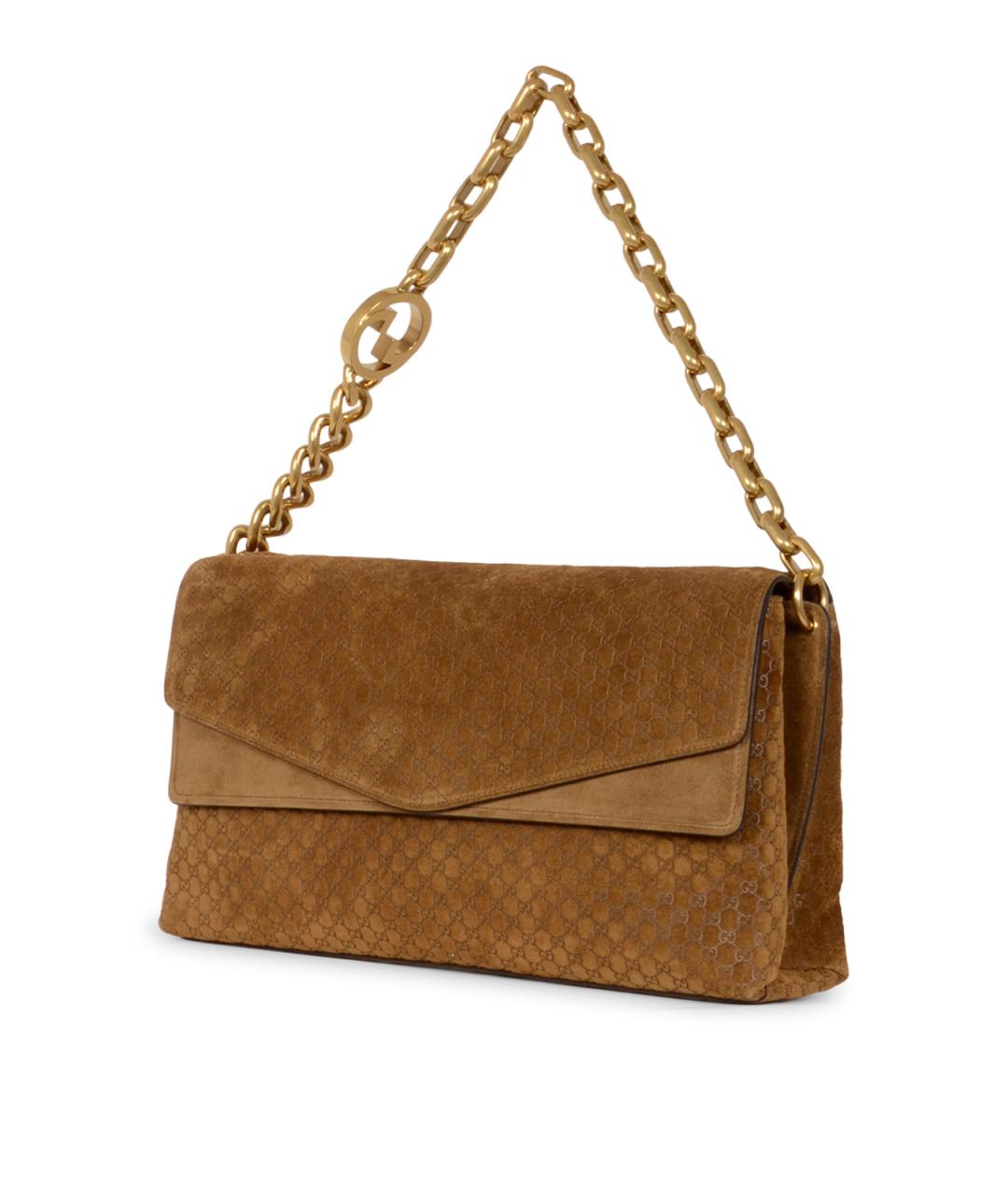 GUCCI Коричневая замшевая сумка через плечо, фото 2