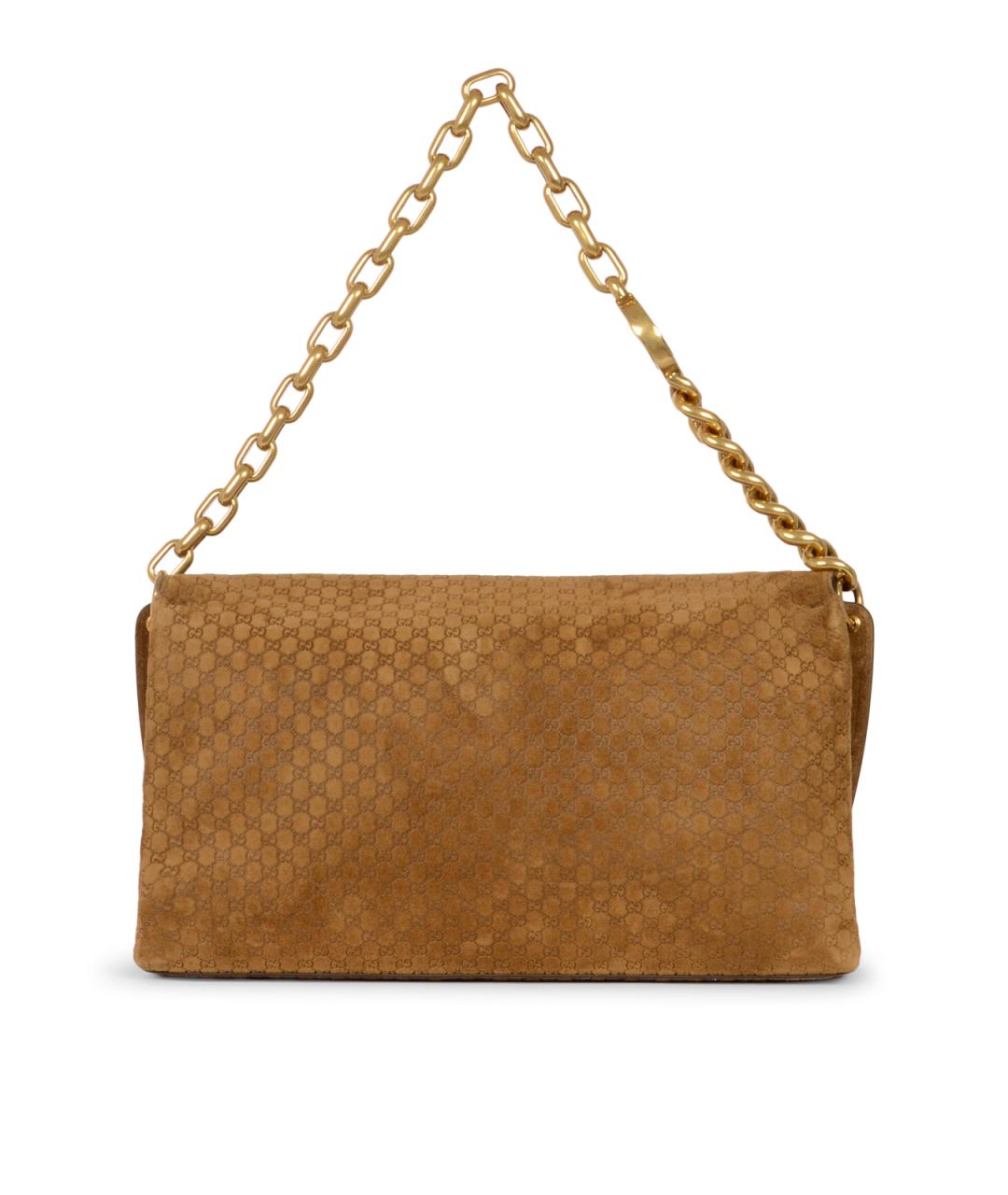 GUCCI Коричневая замшевая сумка через плечо, фото 3