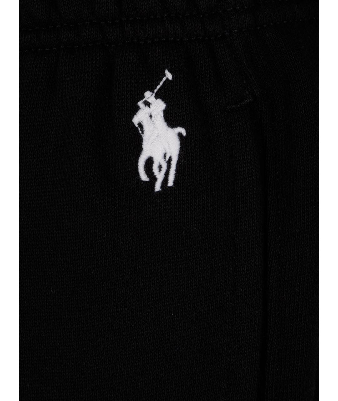 POLO RALPH LAUREN Черные хлопковые спортивные брюки и шорты, фото 3