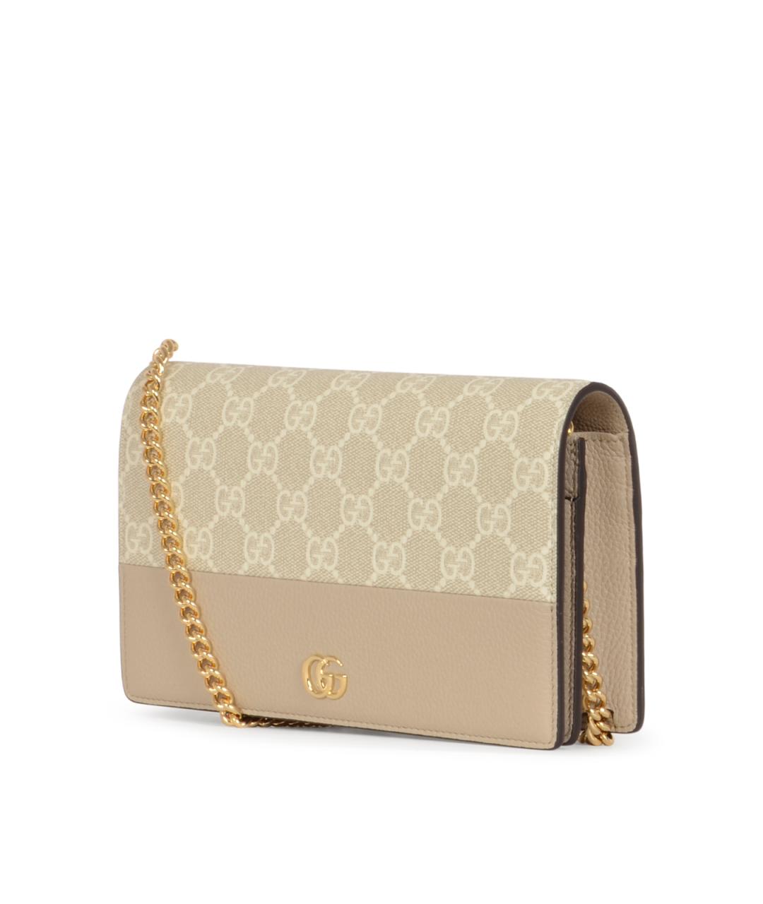 GUCCI Бежевый кожаный кошелек, фото 2