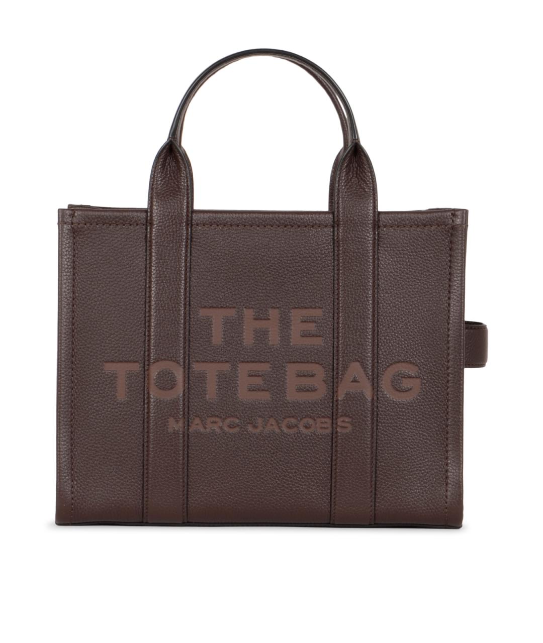 MARC JACOBS Коричневая кожаная сумка тоут, фото 1