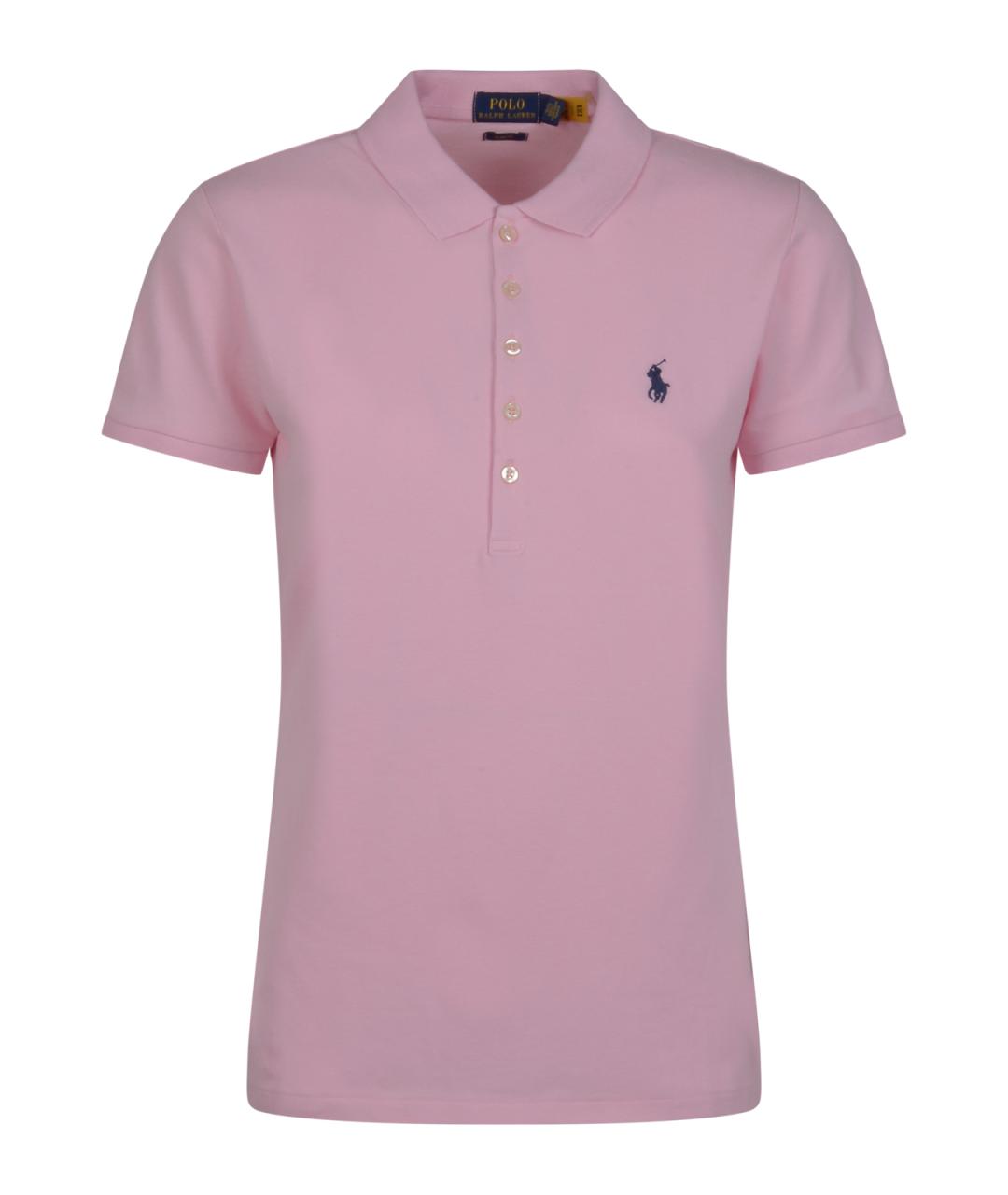 POLO RALPH LAUREN Розовая хлопковая футболка, фото 1