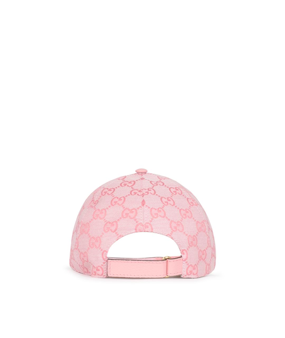 GUCCI Розовая хлопковая кепка, фото 3