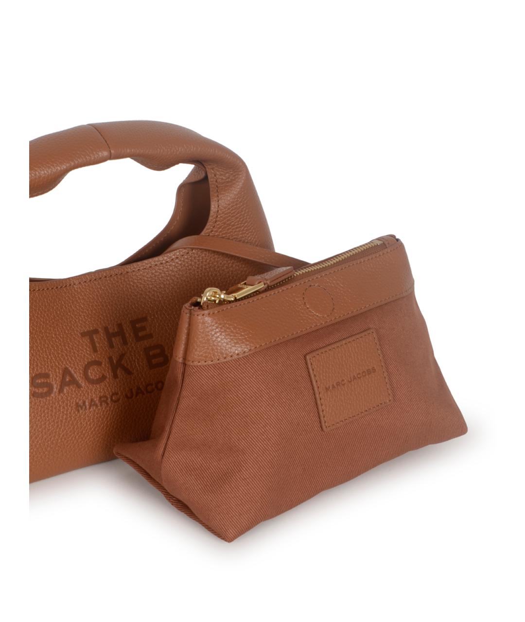 MARC JACOBS Бежевая кожаная сумка с короткими ручками, фото 4