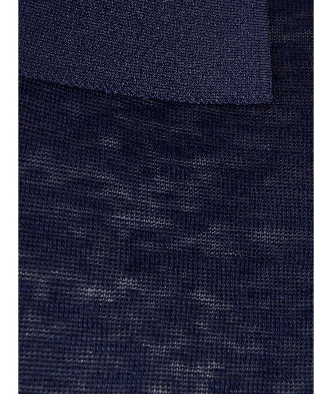 GIORGIO ARMANI Синее поло с коротким рукавом, фото 3